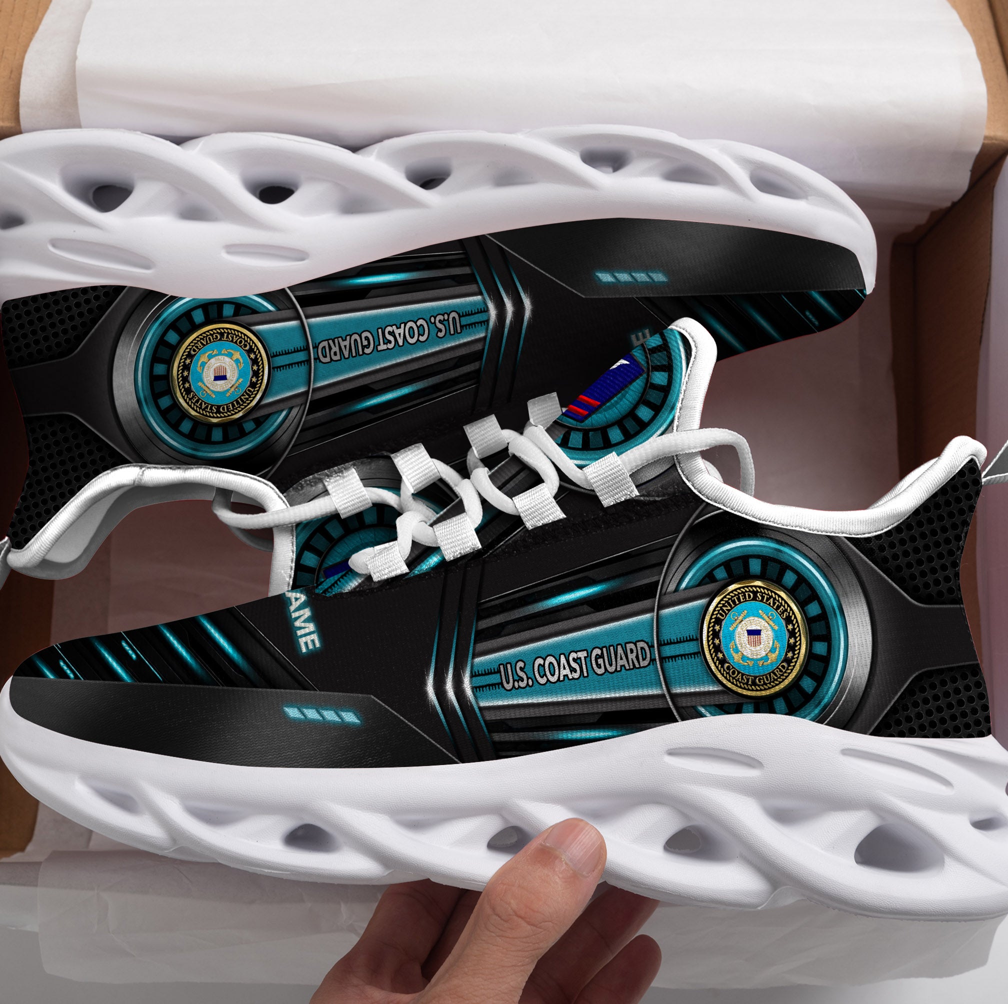 Ideafootwear US Coast Guard Max Soul Shoes Sneakers For Men And Women