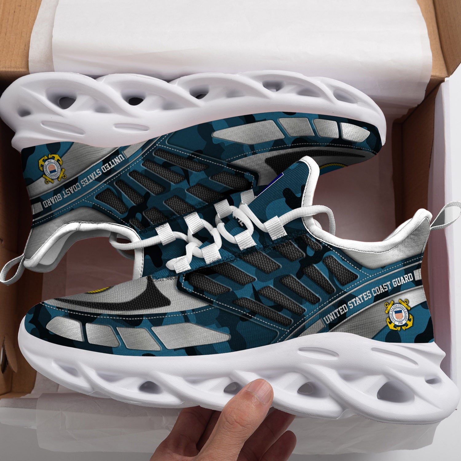 Ideafootwear US Coast Guard Max Soul Shoes Sneakers For Men And Women