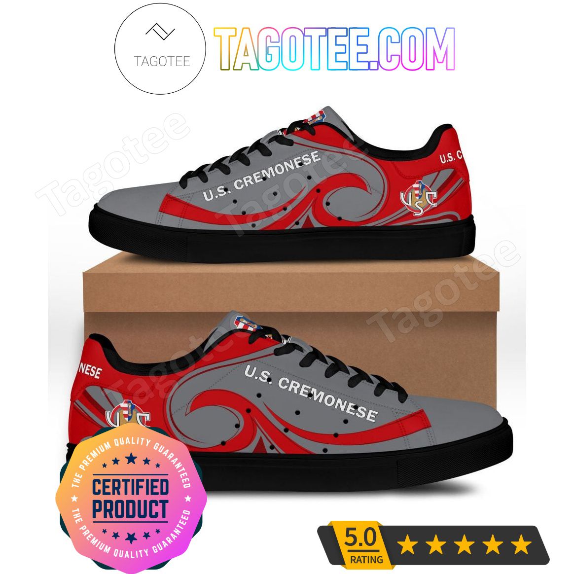 Ideafootwear US Cremonese Skate Stan Shoes Sneakes For Men And Women
