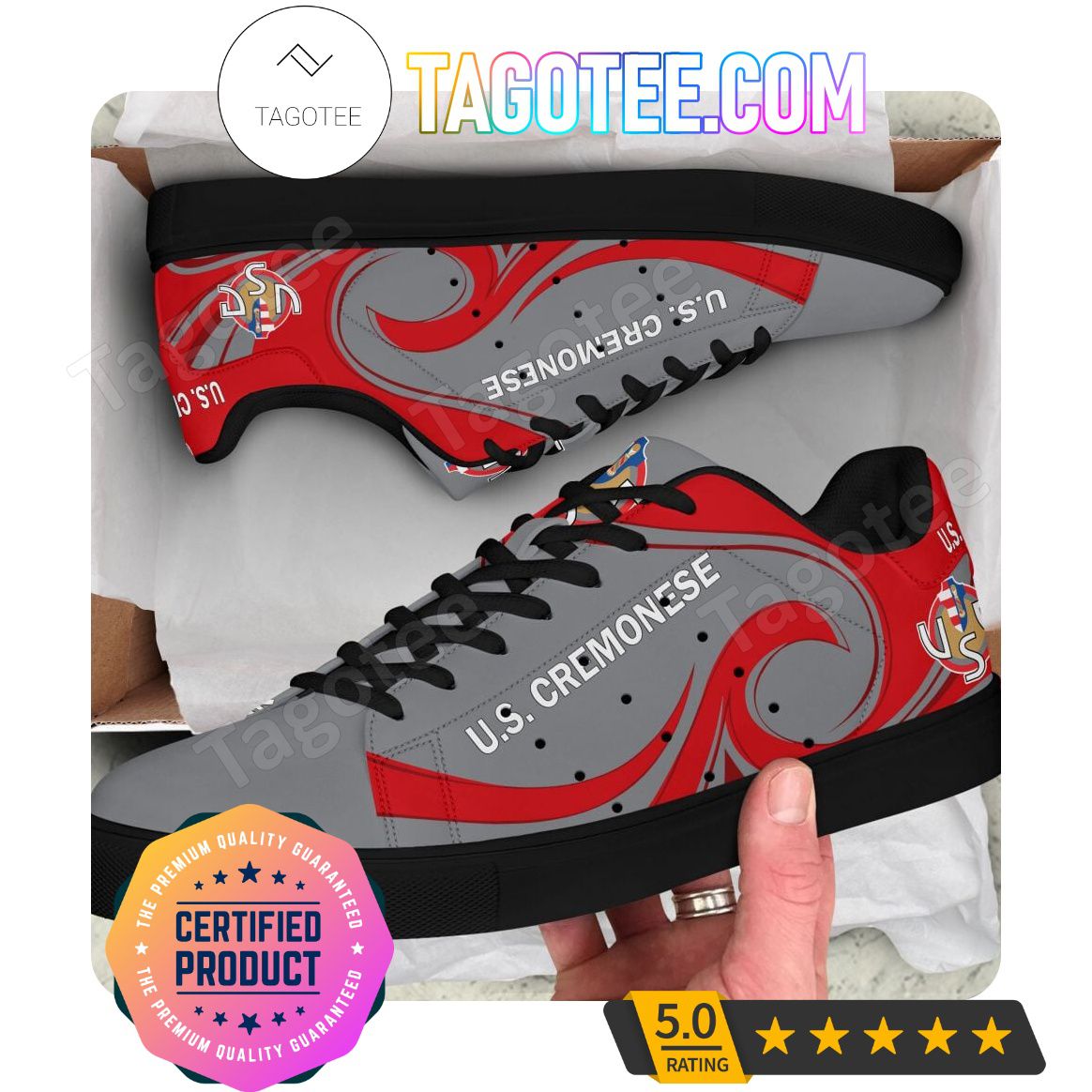 Ideafootwear US Cremonese Skate Stan Shoes Sneakes For Men And Women