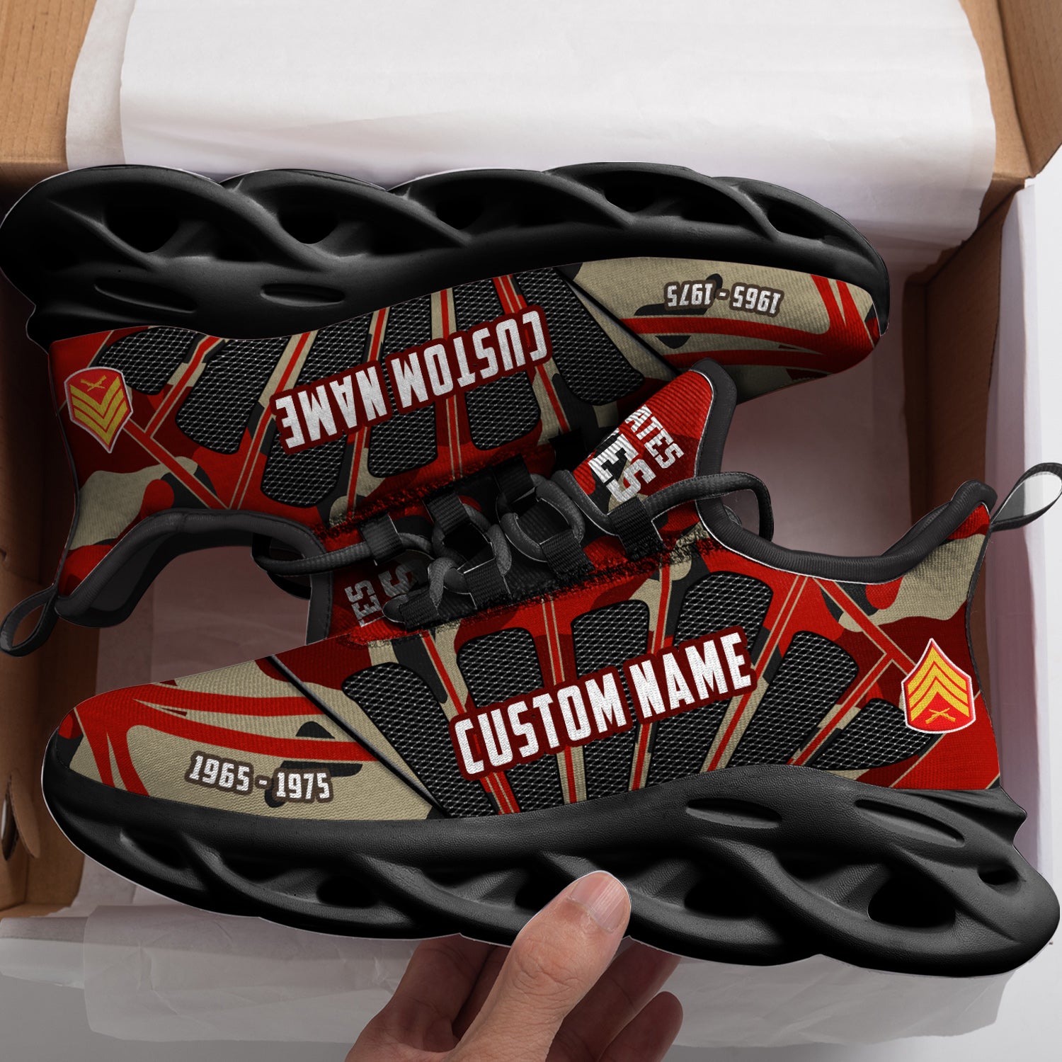 Ideafootwear US Marine Corps Max Soul Shoes Sneakers For Men And Women