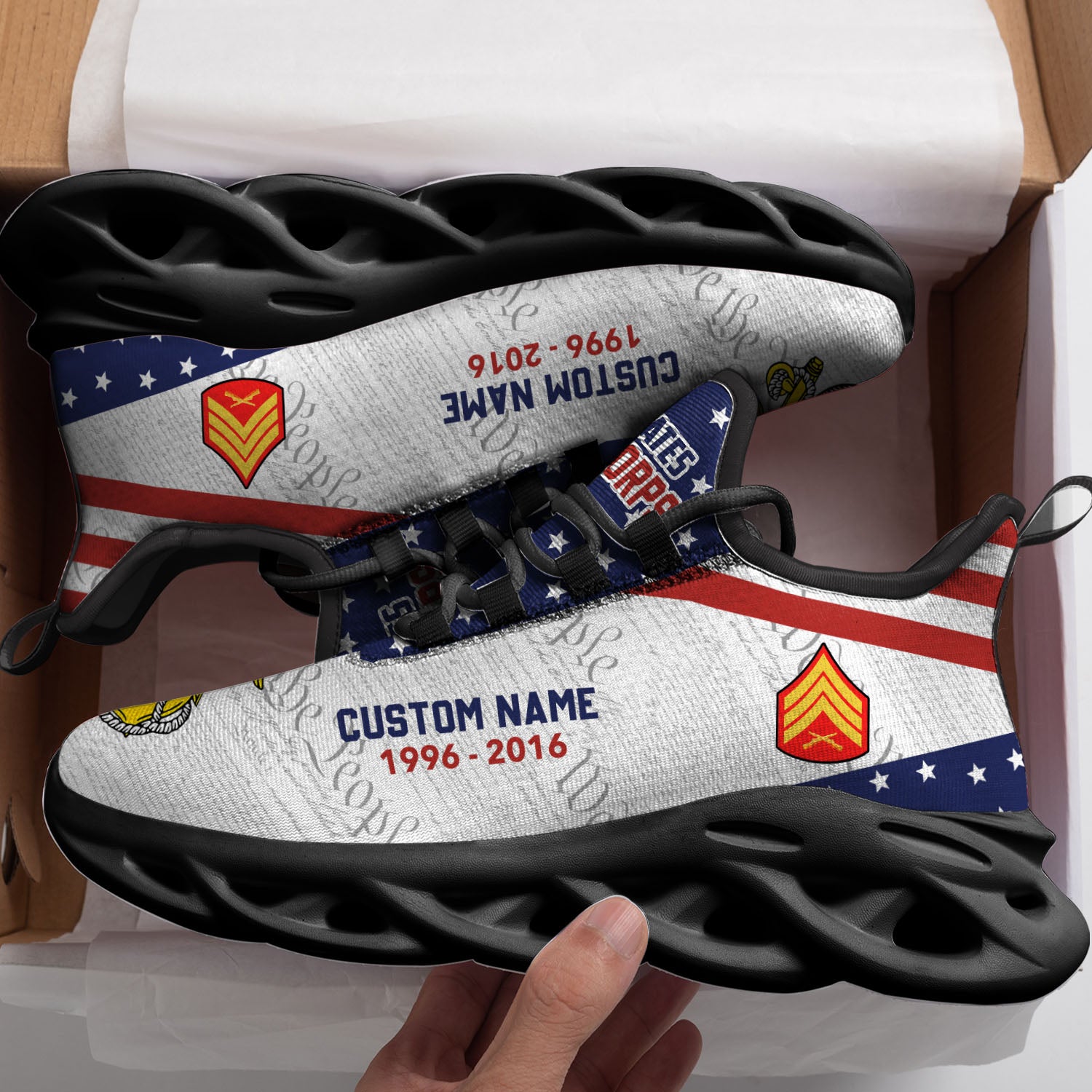 Ideafootwear US Marine Corps Max Soul Shoes Sneakers For Men And Women