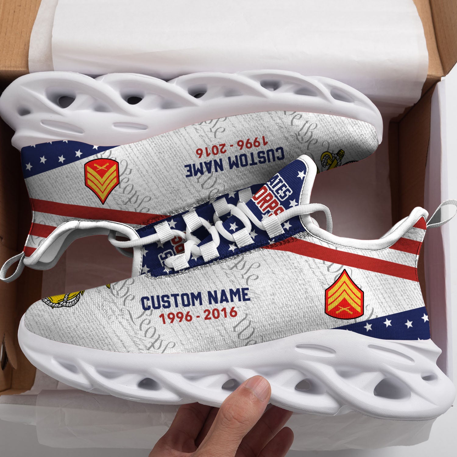 Ideafootwear US Marine Corps Max Soul Shoes Sneakers For Men And Women