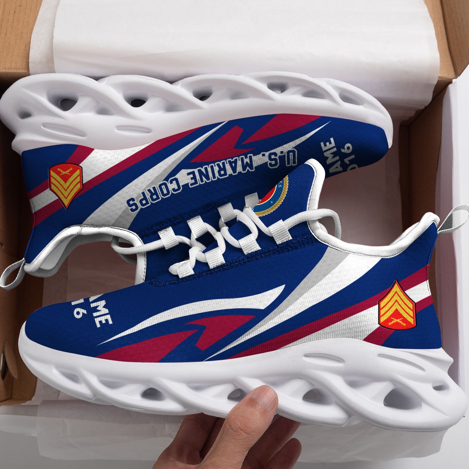 Ideafootwear US Marine Corps Max Soul Shoes Sneakers For Men And Women