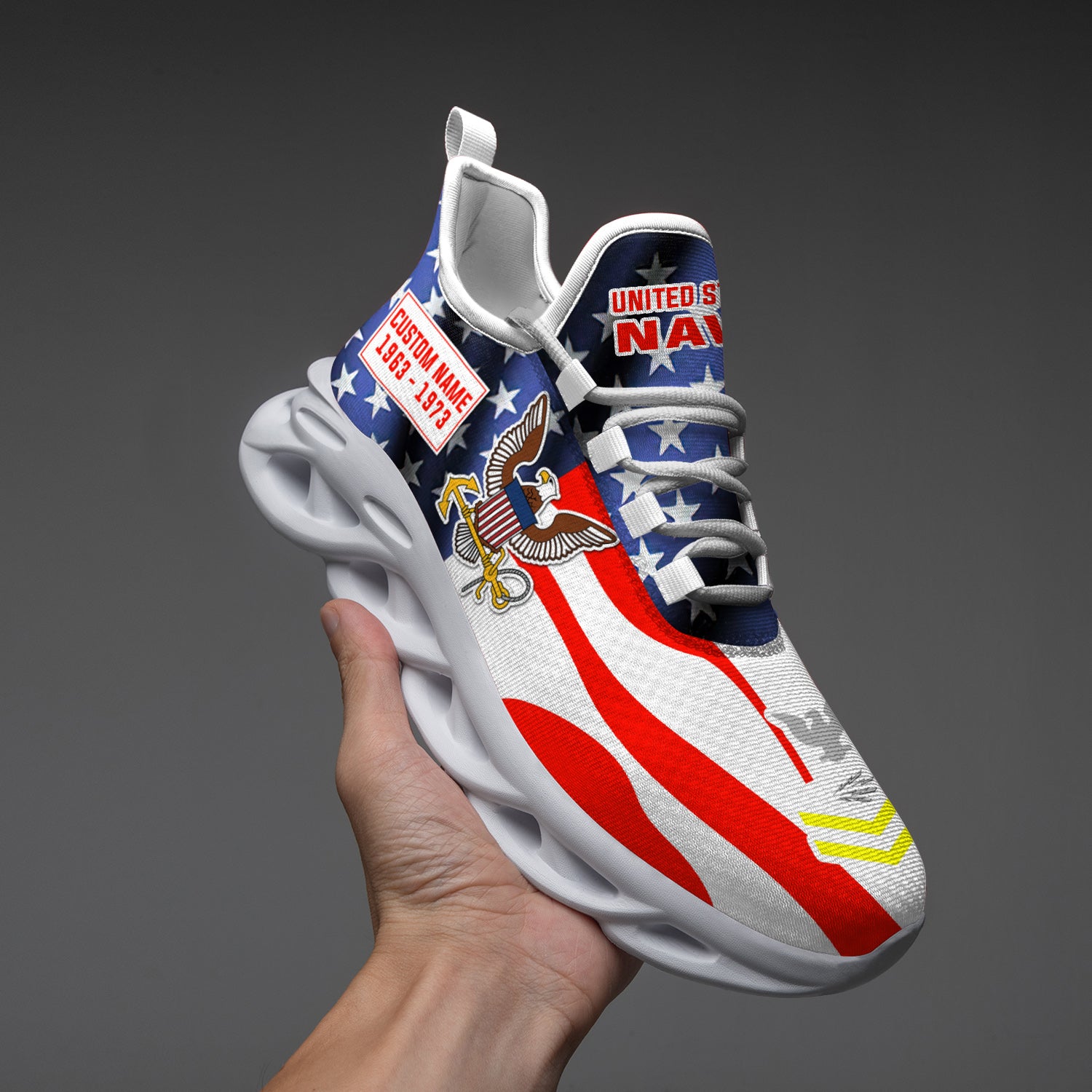 Ideafootwear US Navy Max Soul Shoes Sneakers For Men And Women