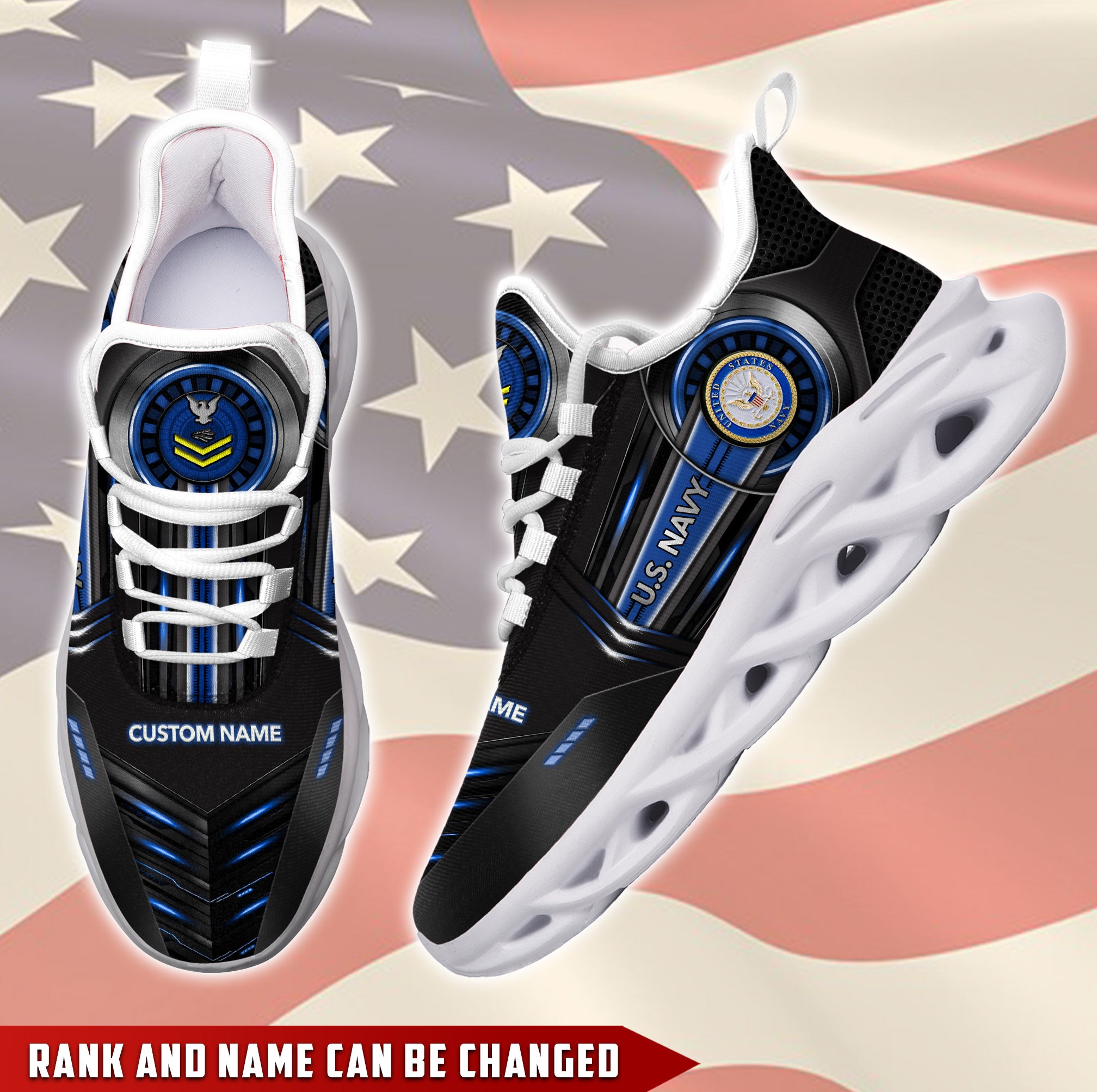 Ideafootwear US Navy Max Soul Shoes Sneakers For Men And Women