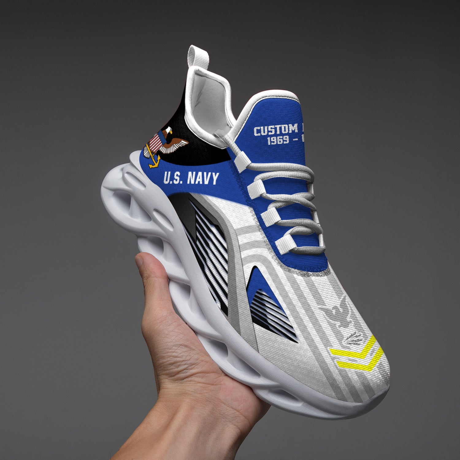 Ideafootwear US Navy Max Soul Shoes Sneakers For Men And Women