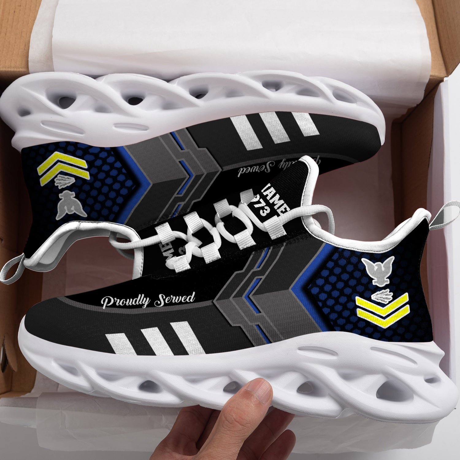 Ideafootwear US Navy Max Soul Shoes Sneakers For Men And Women