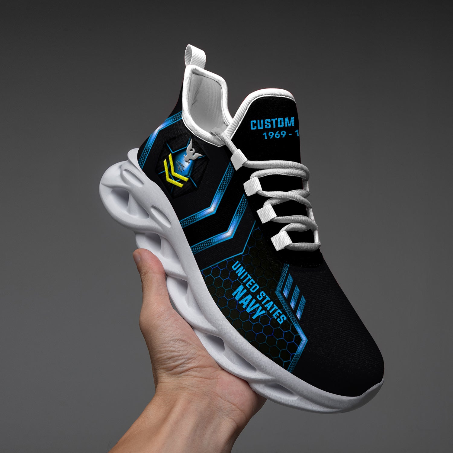 Ideafootwear US Navy Max Soul Shoes Sneakers For Men And Women