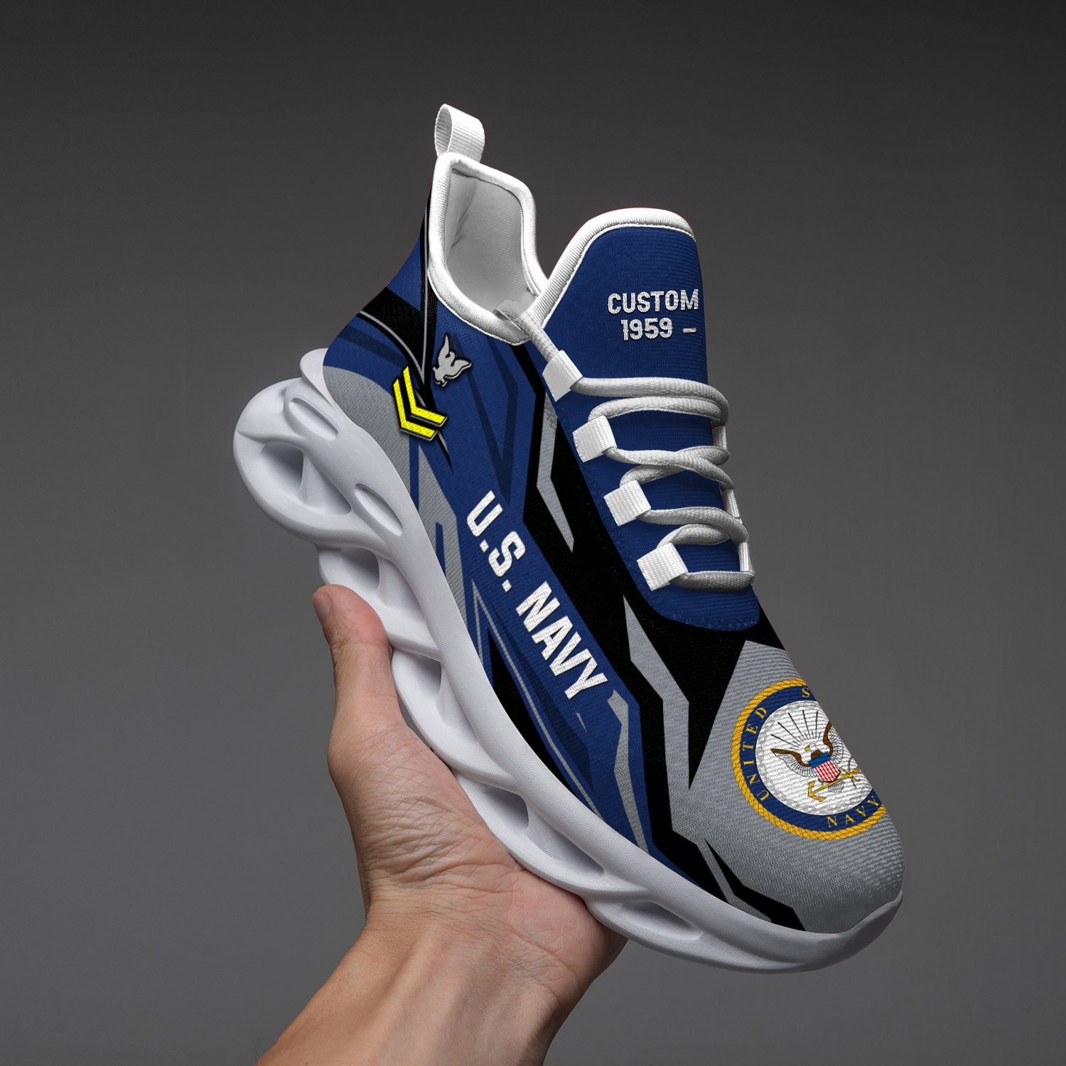 Ideafootwear US Navy Max Soul Shoes Sneakers For Men And Women