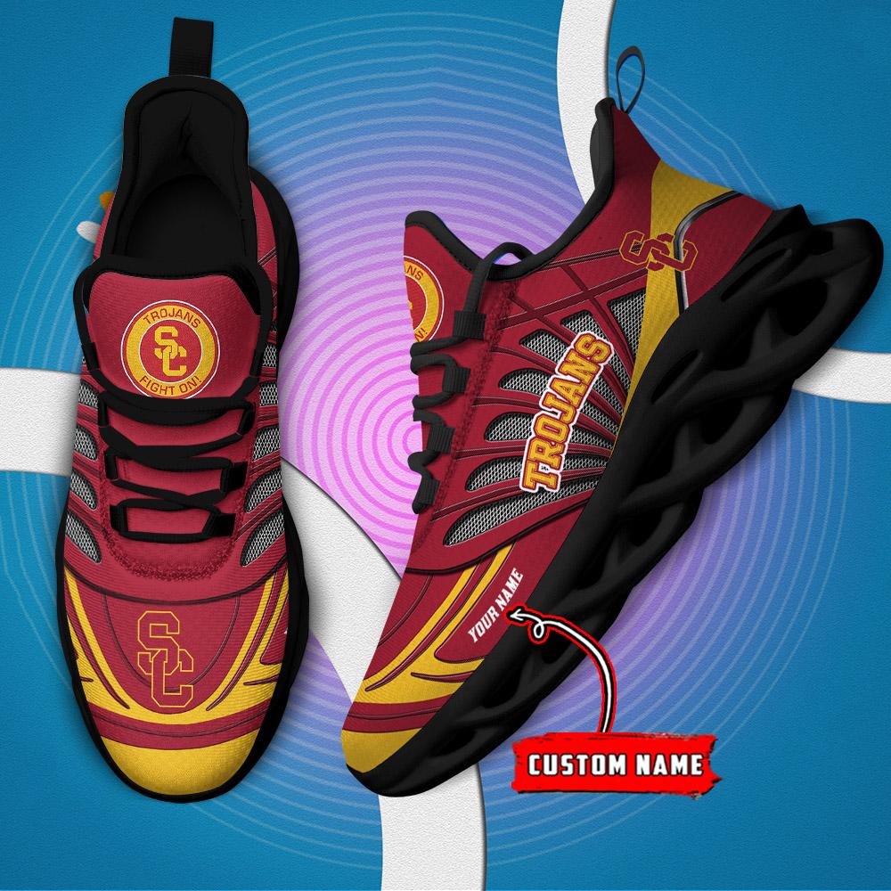 Ideafootwear USC Trojans Max Soul Shoes Sneakers For Men And Women