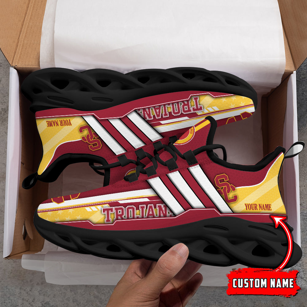 Ideafootwear USC Trojans Max Soul Shoes Sneakers For Men And Women