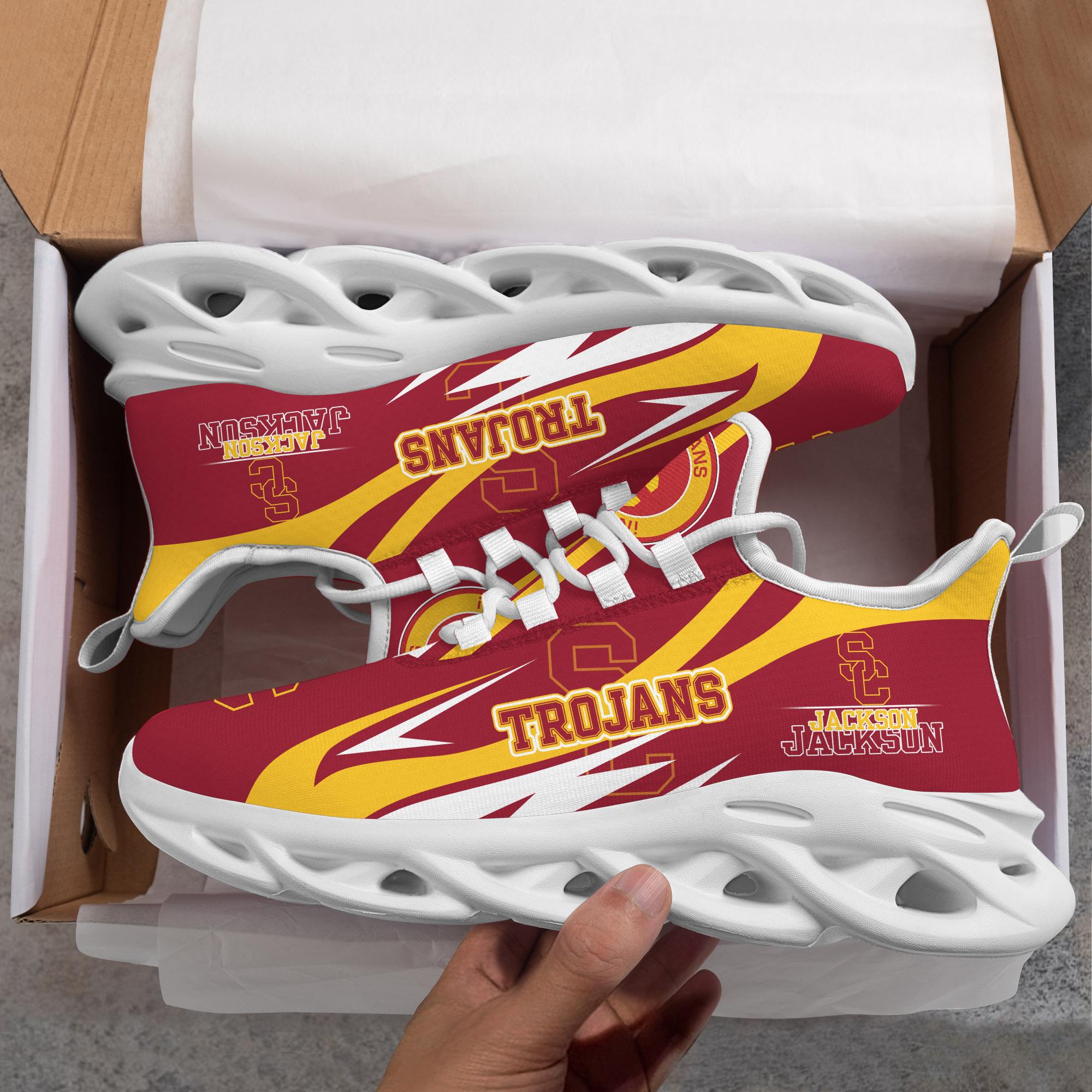 Ideafootwear USC Trojans Max Soul Shoes Sneakers For Men And Women