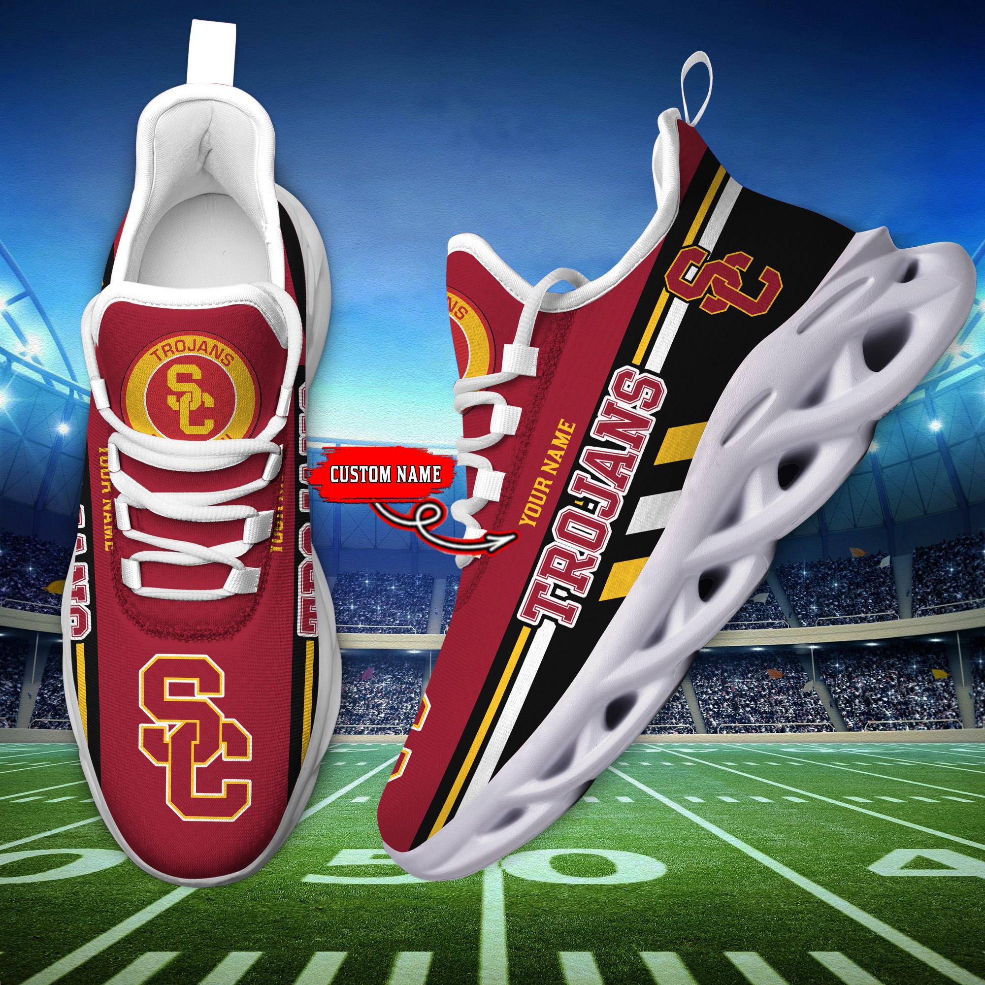 Ideafootwear USC Trojans Max Soul Shoes Sneakers For Men And Women