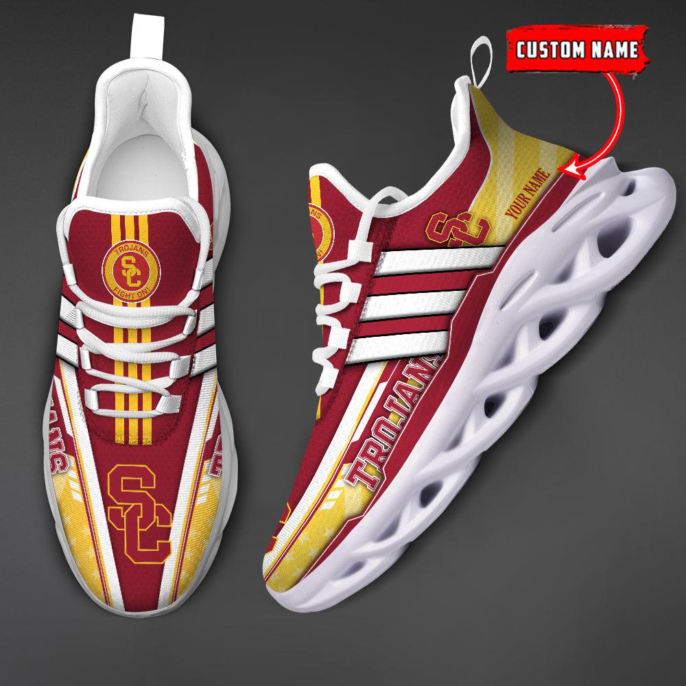 Ideafootwear USC Trojans Max Soul Shoes Sneakers For Men And Women
