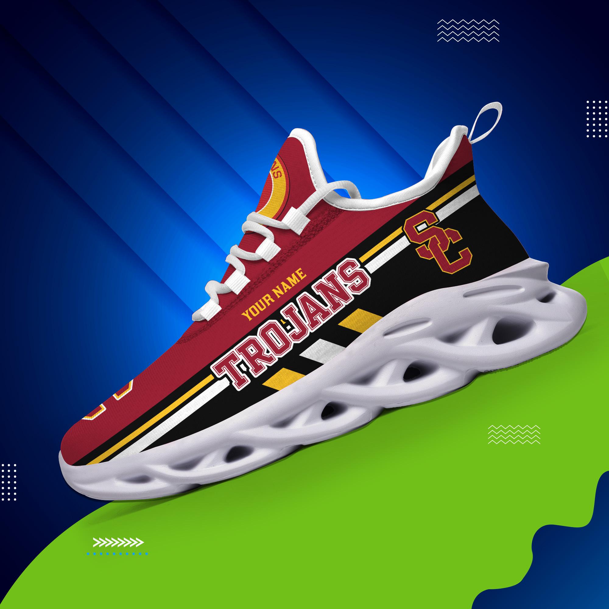 Ideafootwear USC Trojans Max Soul Shoes Sneakers For Men And Women