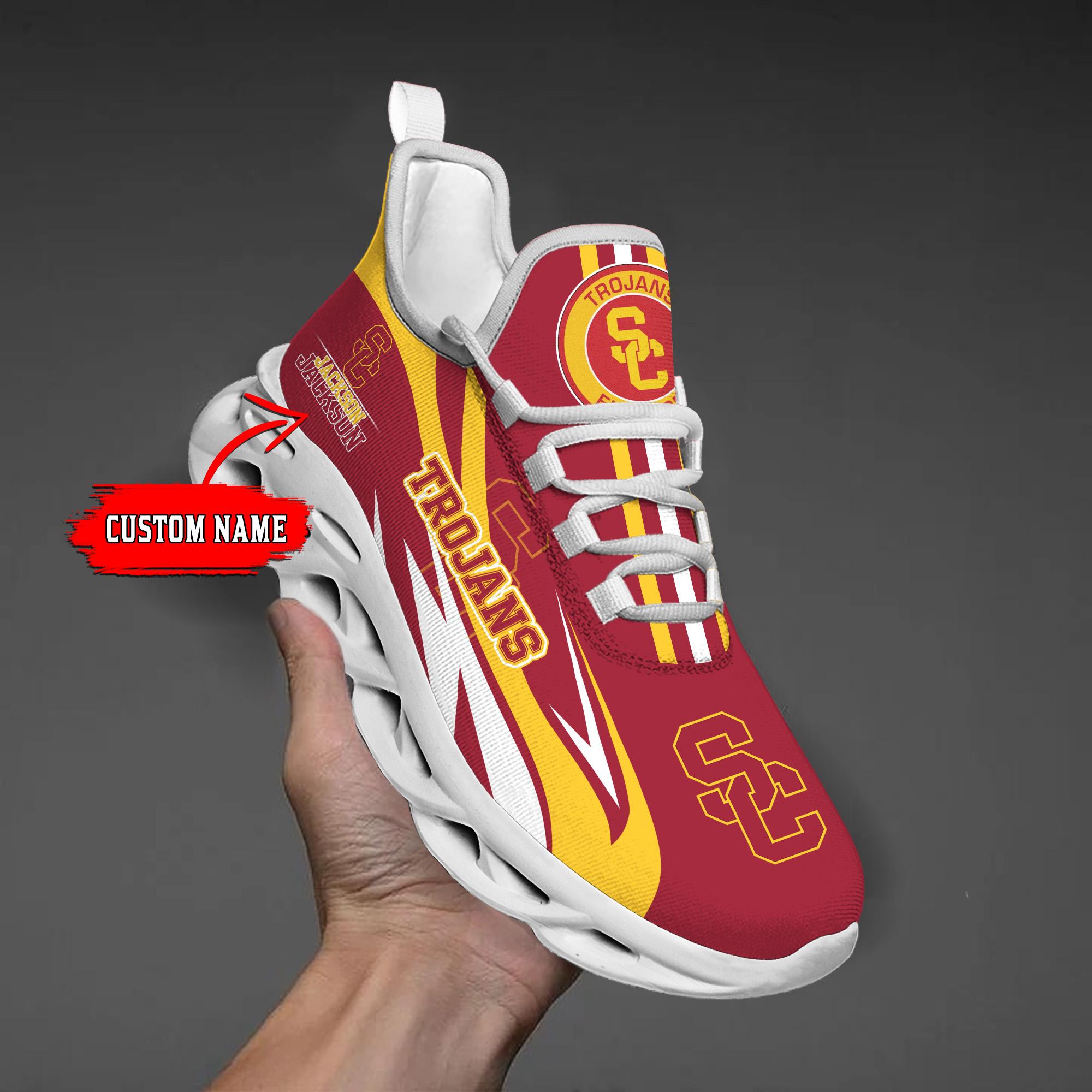 Ideafootwear USC Trojans Max Soul Shoes Sneakers For Men And Women