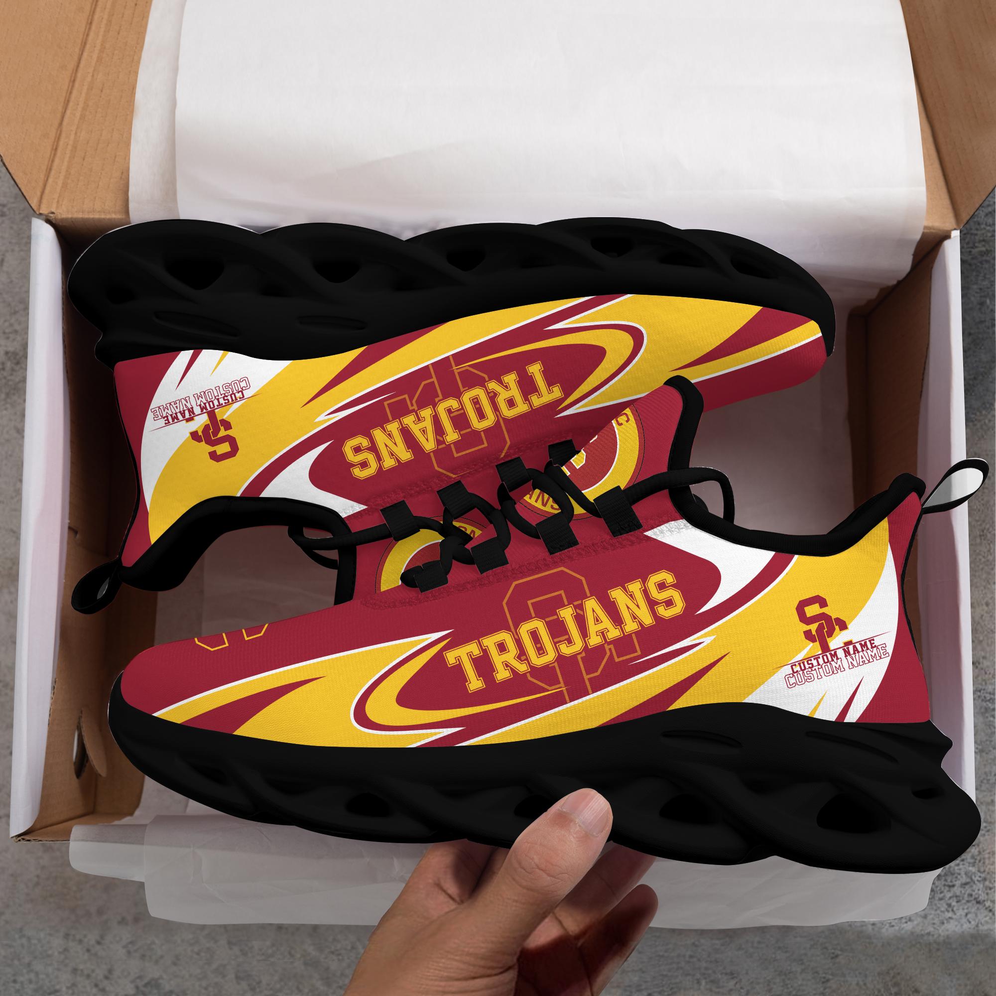 Ideafootwear USC Trojans Max Soul Shoes Sneakers For Men And Women