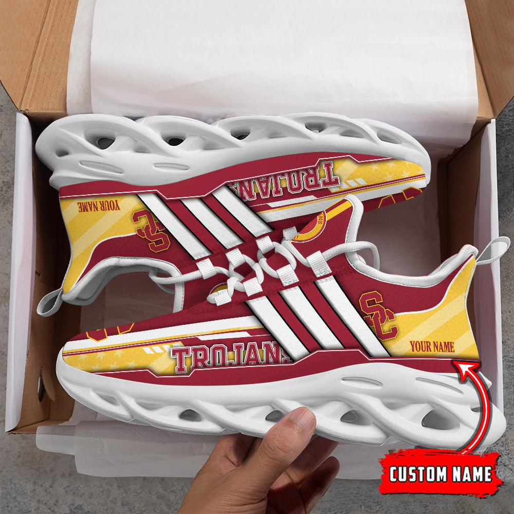 Ideafootwear USC Trojans Max Soul Shoes Sneakers For Men And Women
