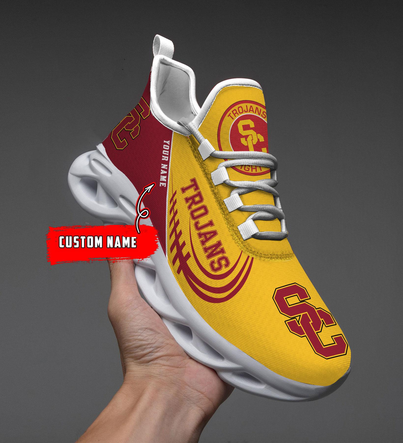 Ideafootwear USC Trojans Max Soul Shoes Sneakers For Men And Women
