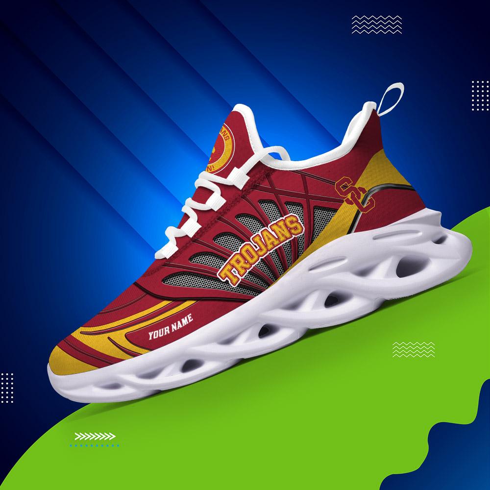 Ideafootwear USC Trojans Max Soul Shoes Sneakers For Men And Women