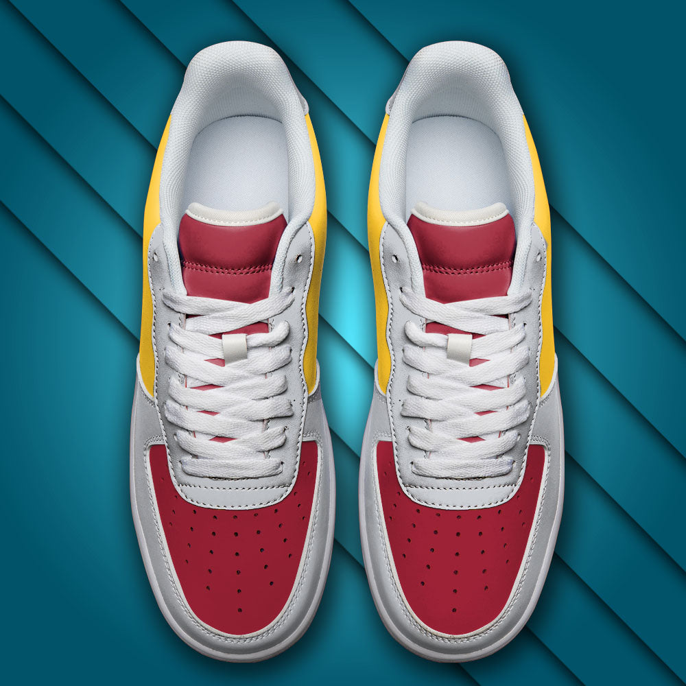 Ideafootwear USC Trojans NCAA Air Low-Top Sneakers Shoes For Men And Women