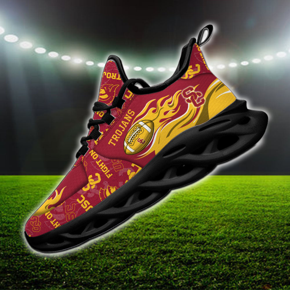 Ideafootwear USC Trojans NCAA Max Soul Shoes Sneakers For Men And Women