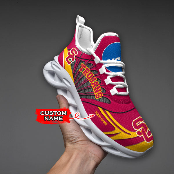 Ideafootwear USC Trojans NCAA Max Soul Shoes Sneakers For Men And Women