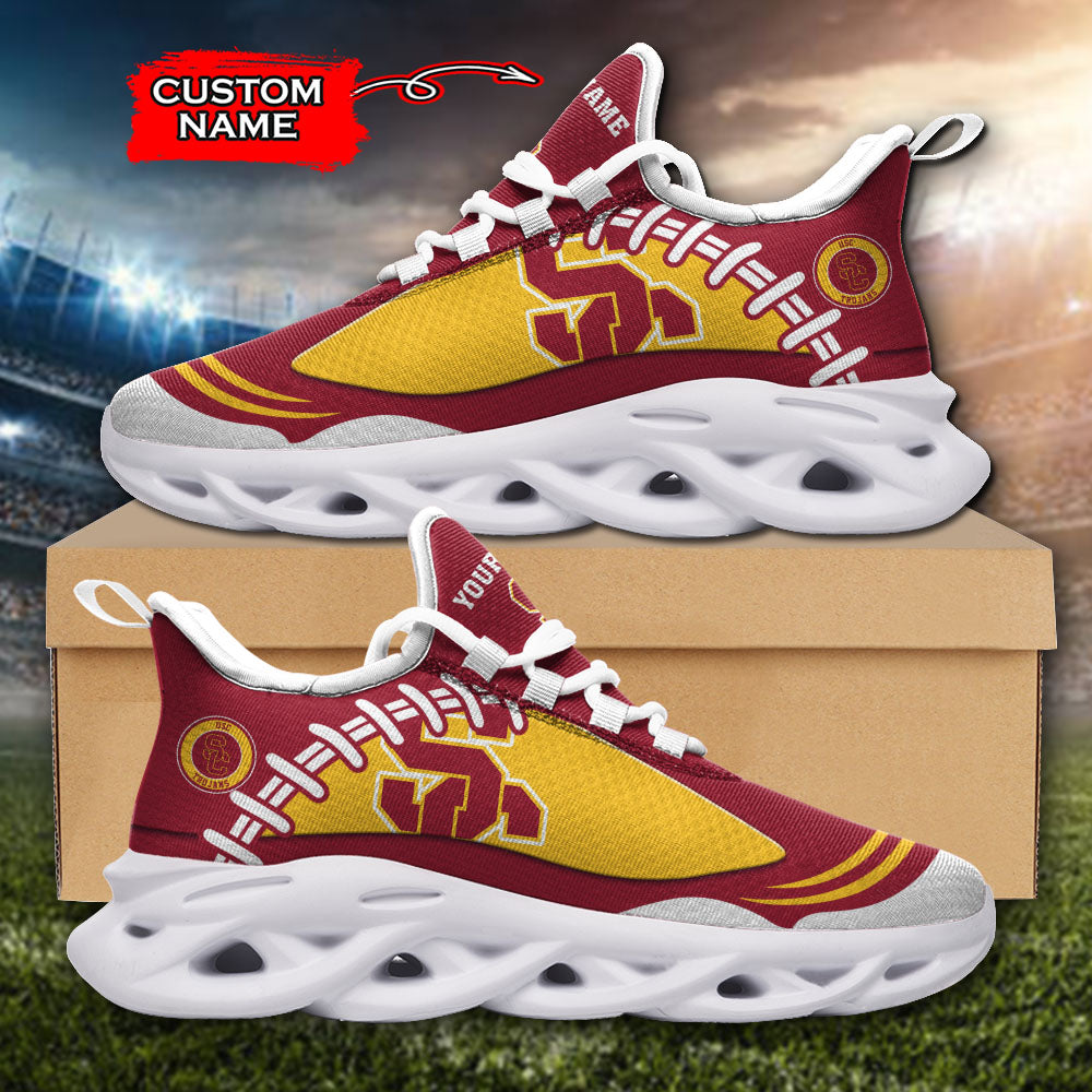 Ideafootwear USC Trojans NCAA Max Soul Shoes Sneakers For Men And Women