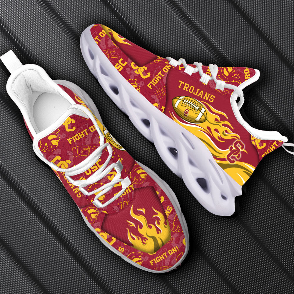 Ideafootwear USC Trojans NCAA Max Soul Shoes Sneakers For Men And Women