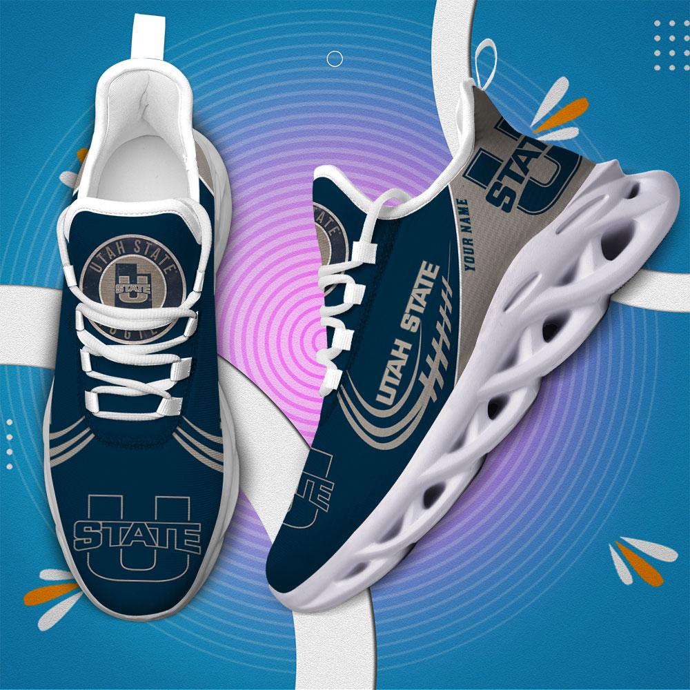 Ideafootwear Utah State Aggies Max Soul Shoes Sneakers For Men And Women
