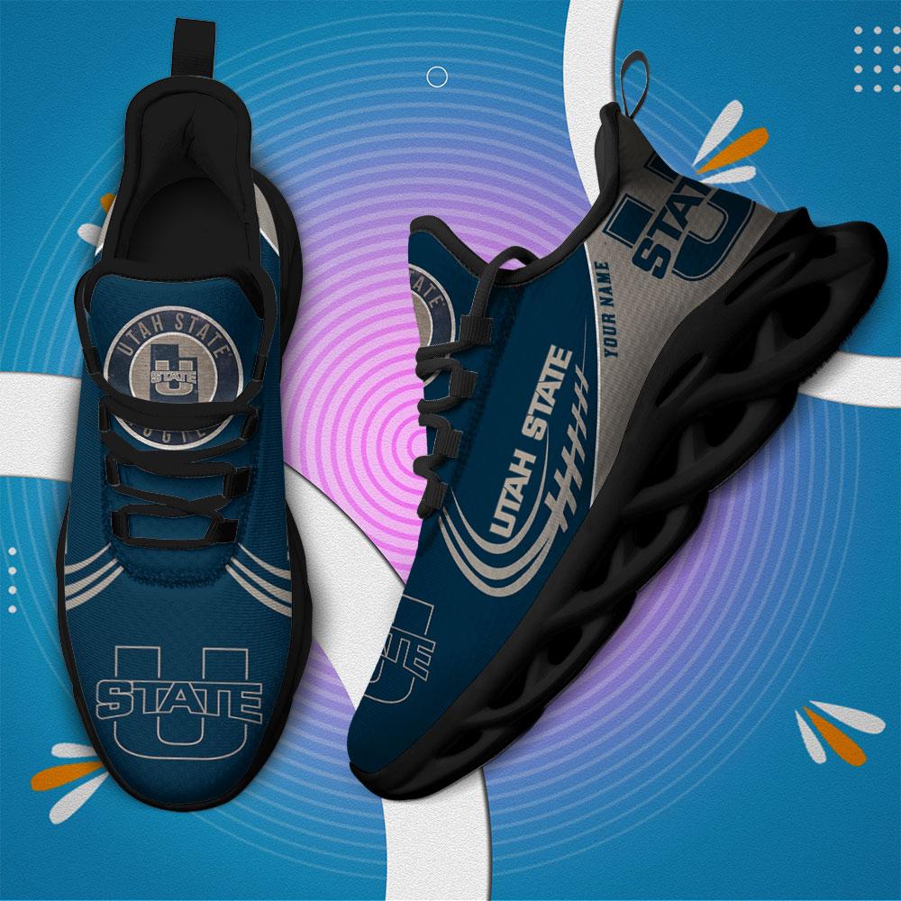 Ideafootwear Utah State Aggies Max Soul Shoes Sneakers For Men And Women