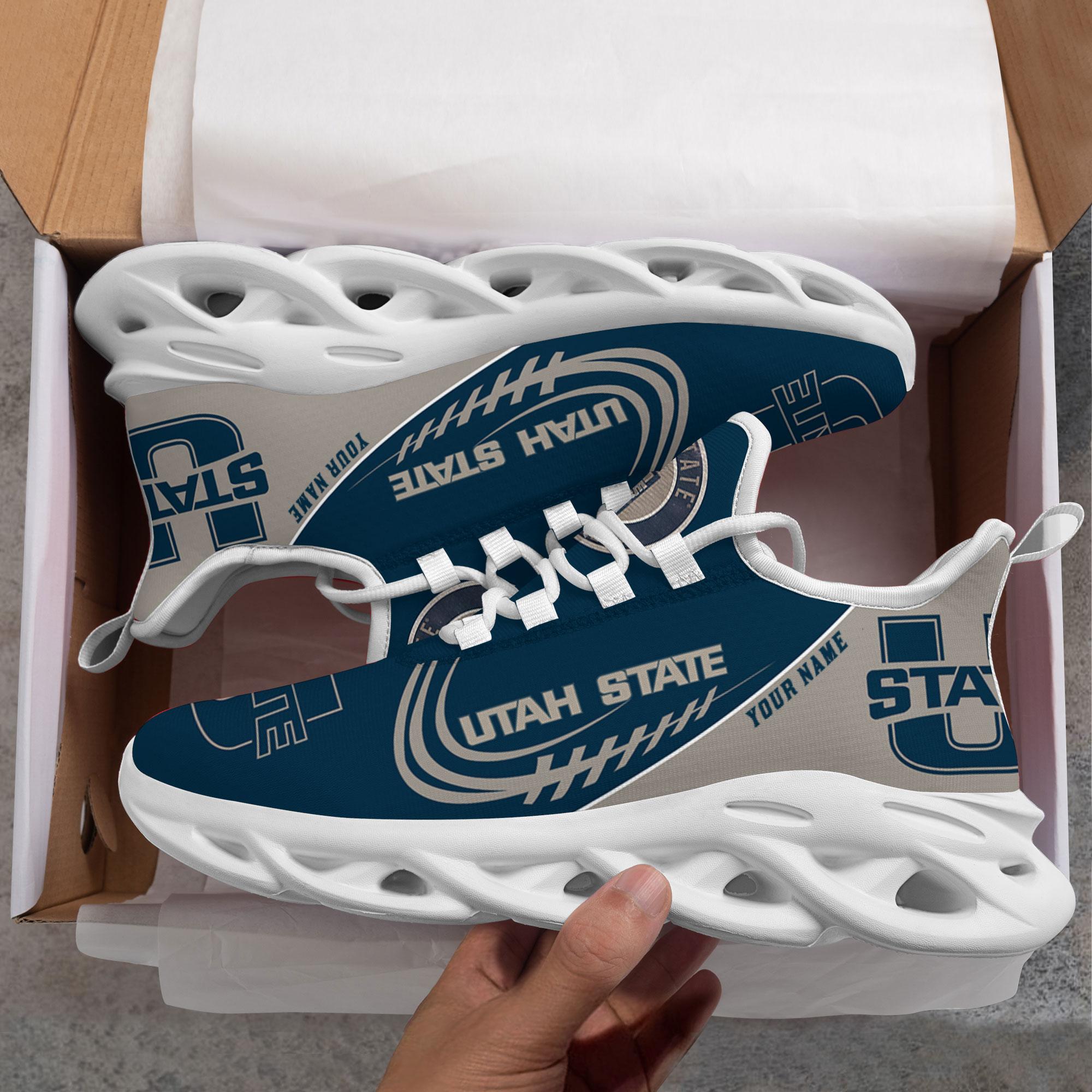 Ideafootwear Utah State Aggies Max Soul Shoes Sneakers For Men And Women