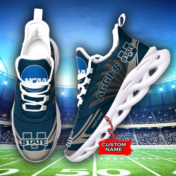 Ideafootwear Utah State Aggies NCAA Max Soul Shoes Sneakers For Men And Women