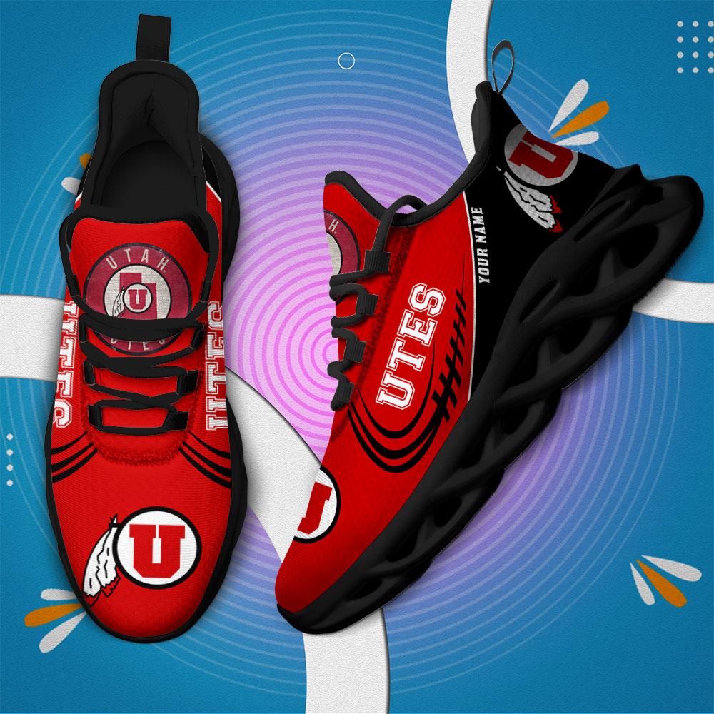 Ideafootwear Utah Utes Max Soul Shoes Sneakers For Men And Women