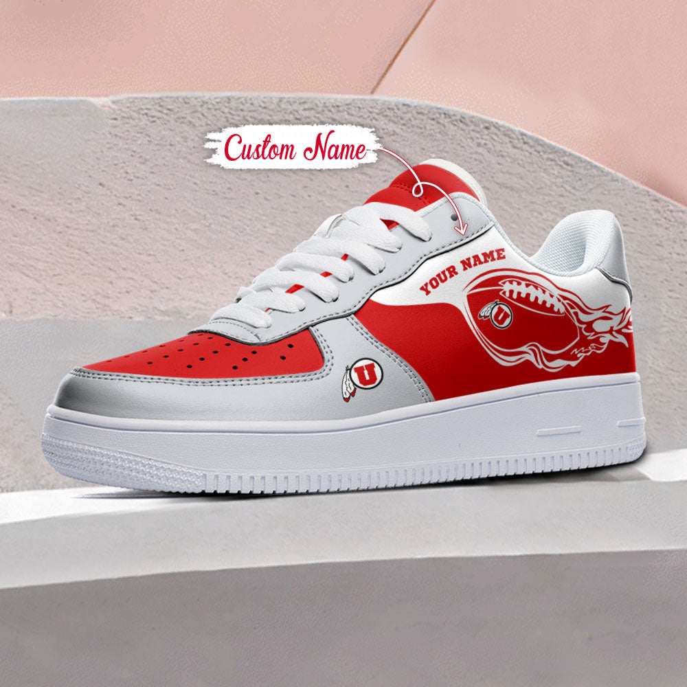 Ideafootwear Utah Utes NCAA Air Low-Top Sneakers Shoes For Men And Women