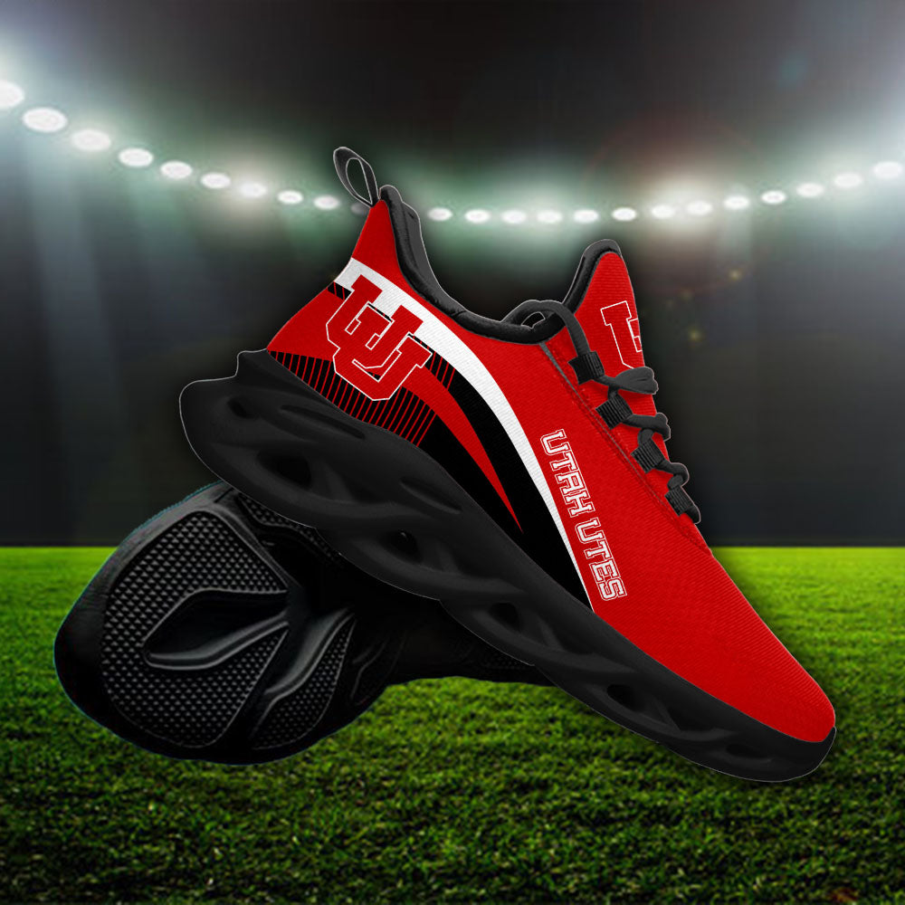 Ideafootwear Utah Utes NCAA Max Soul Shoes Sneakers For Men And Women