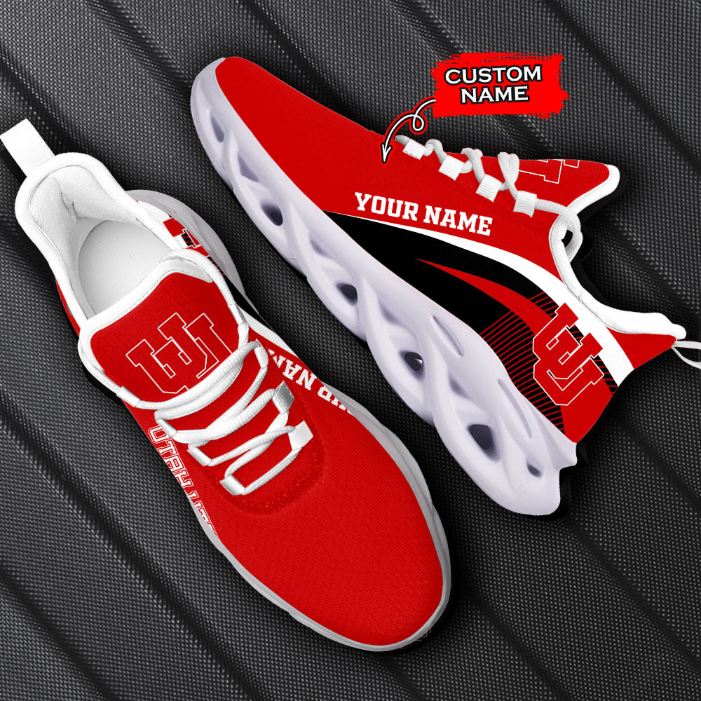 Ideafootwear Utah Utes NCAA Max Soul Shoes Sneakers For Men And Women