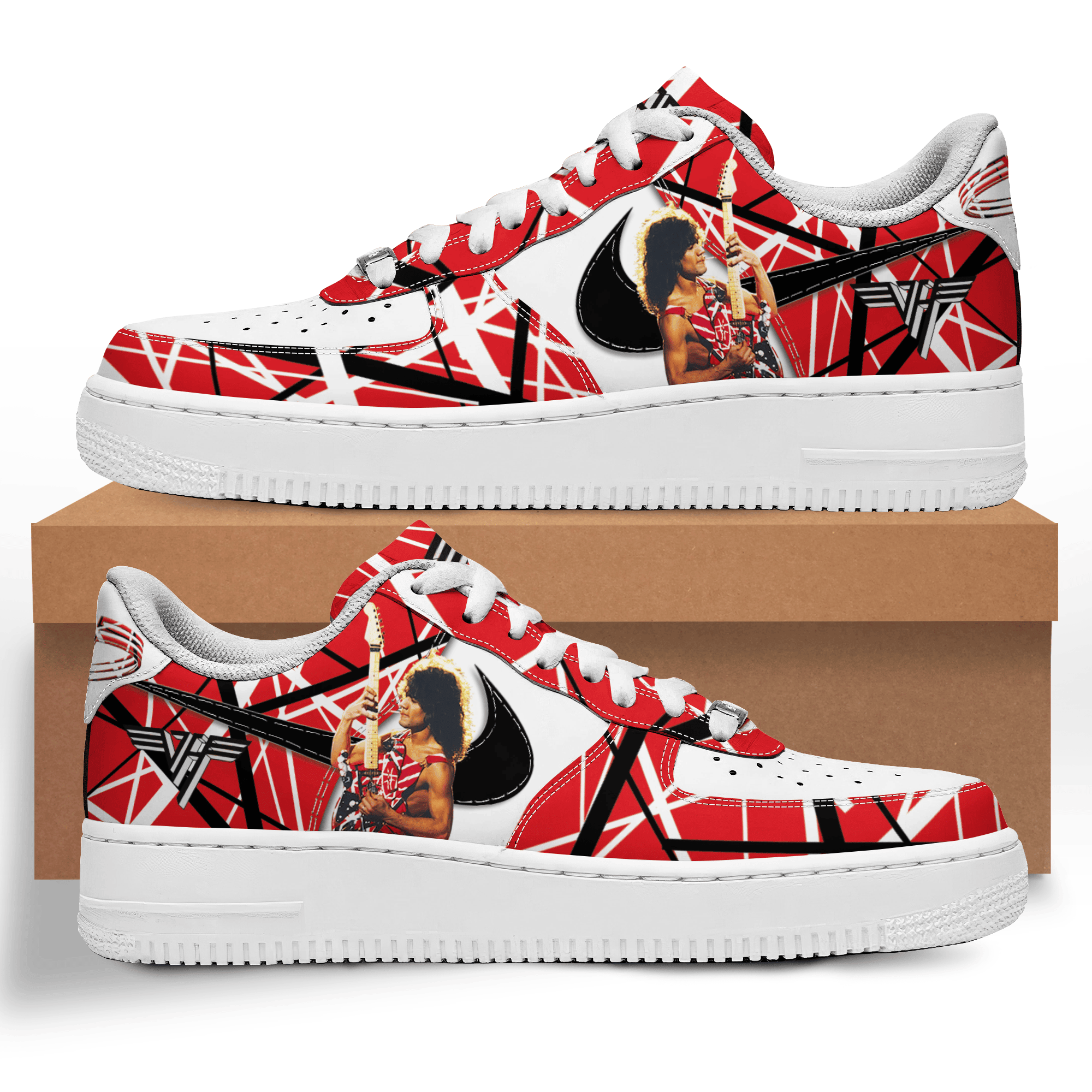 Ideafootwear Van Halen Air Low-Top Sneakers Shoes For Men And Women