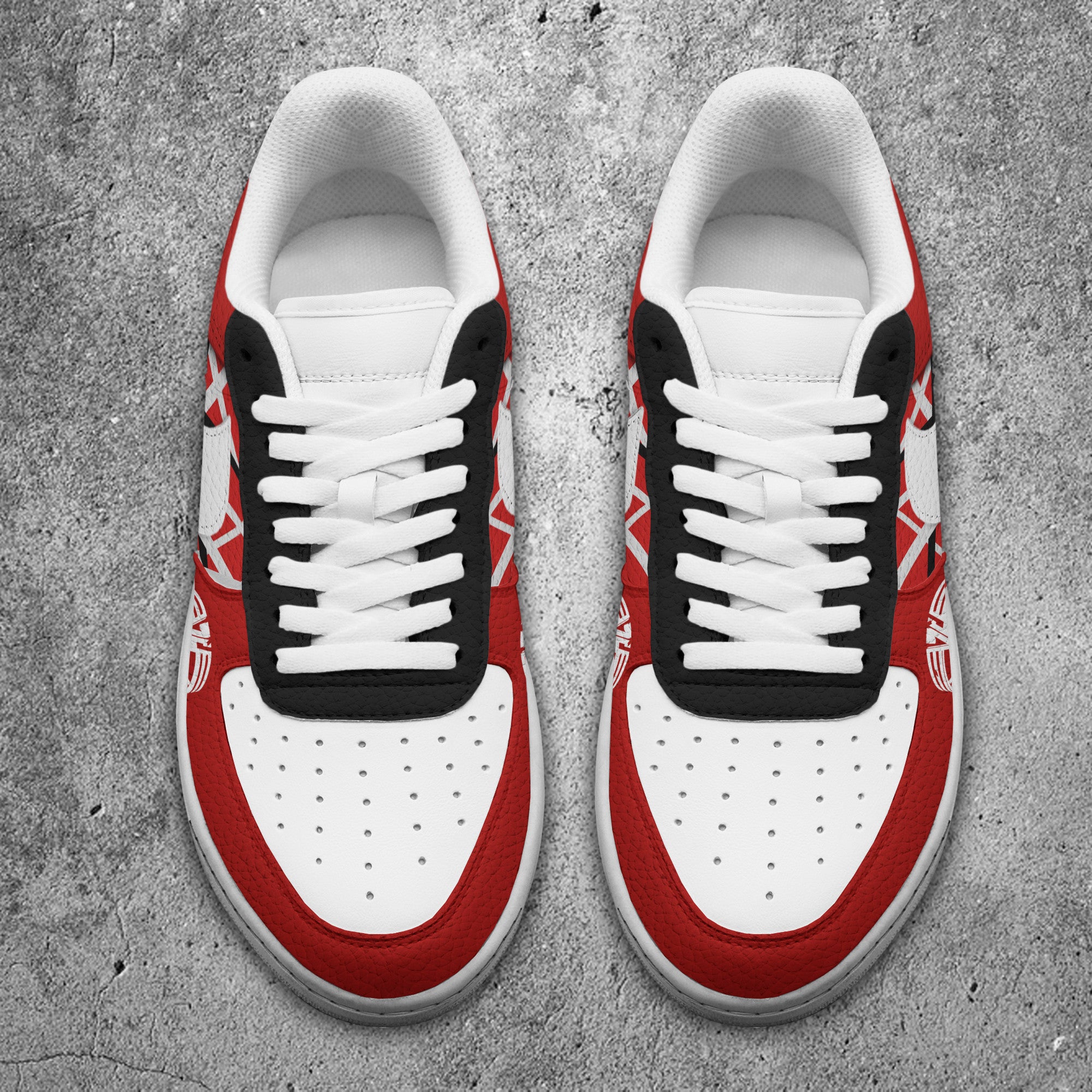 Ideafootwear Van Halen Air Low-Top Sneakers Shoes For Men And Women