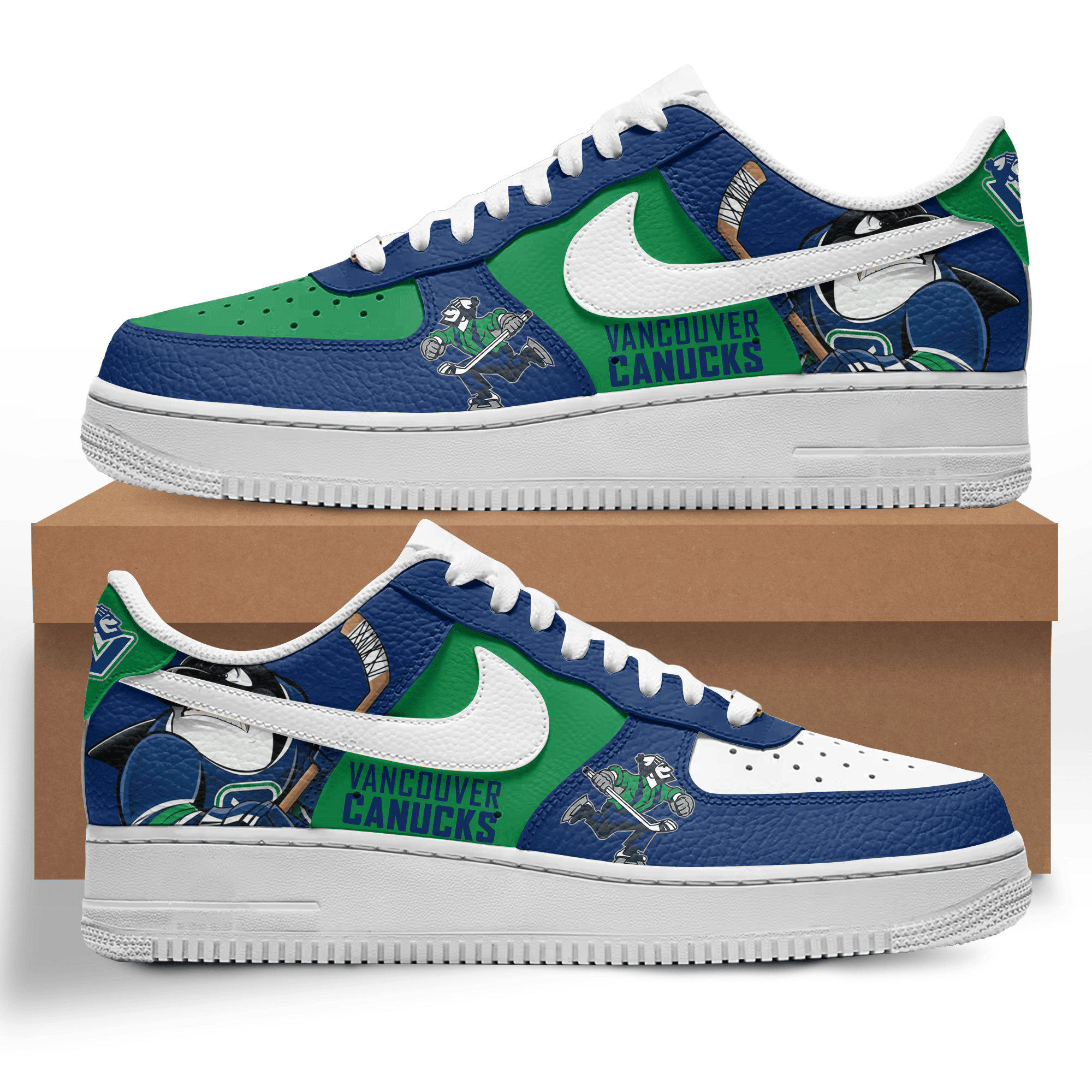 Ideafootwear Vancouver Canucks Air Low-Top Sneakers Shoes For Men And Women