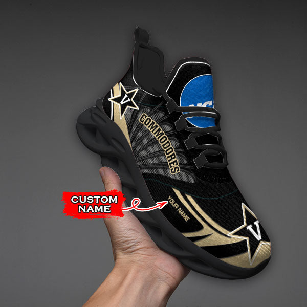 Ideafootwear Vanderbilt Commodores NCAA Max Soul Shoes Sneakers For Men And Women
