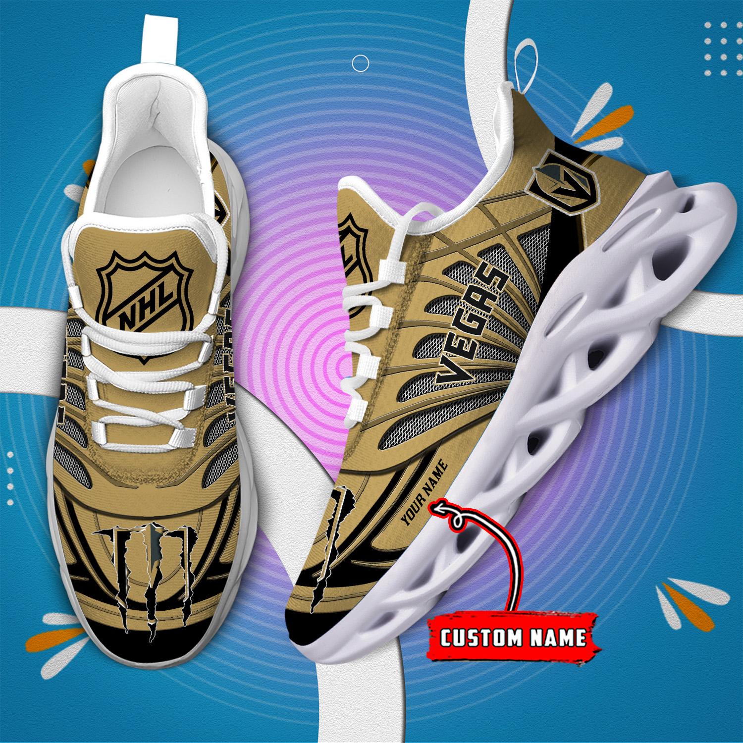 Ideafootwear Vegas Golden Knights Max Soul Shoes Sneakers For Men And Women