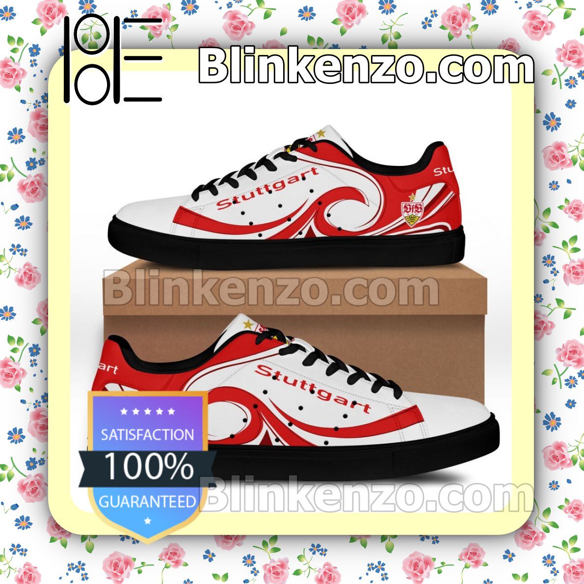 Ideafootwear VfB Stuttgart Skate Stan Shoes Sneakes For Men And Women