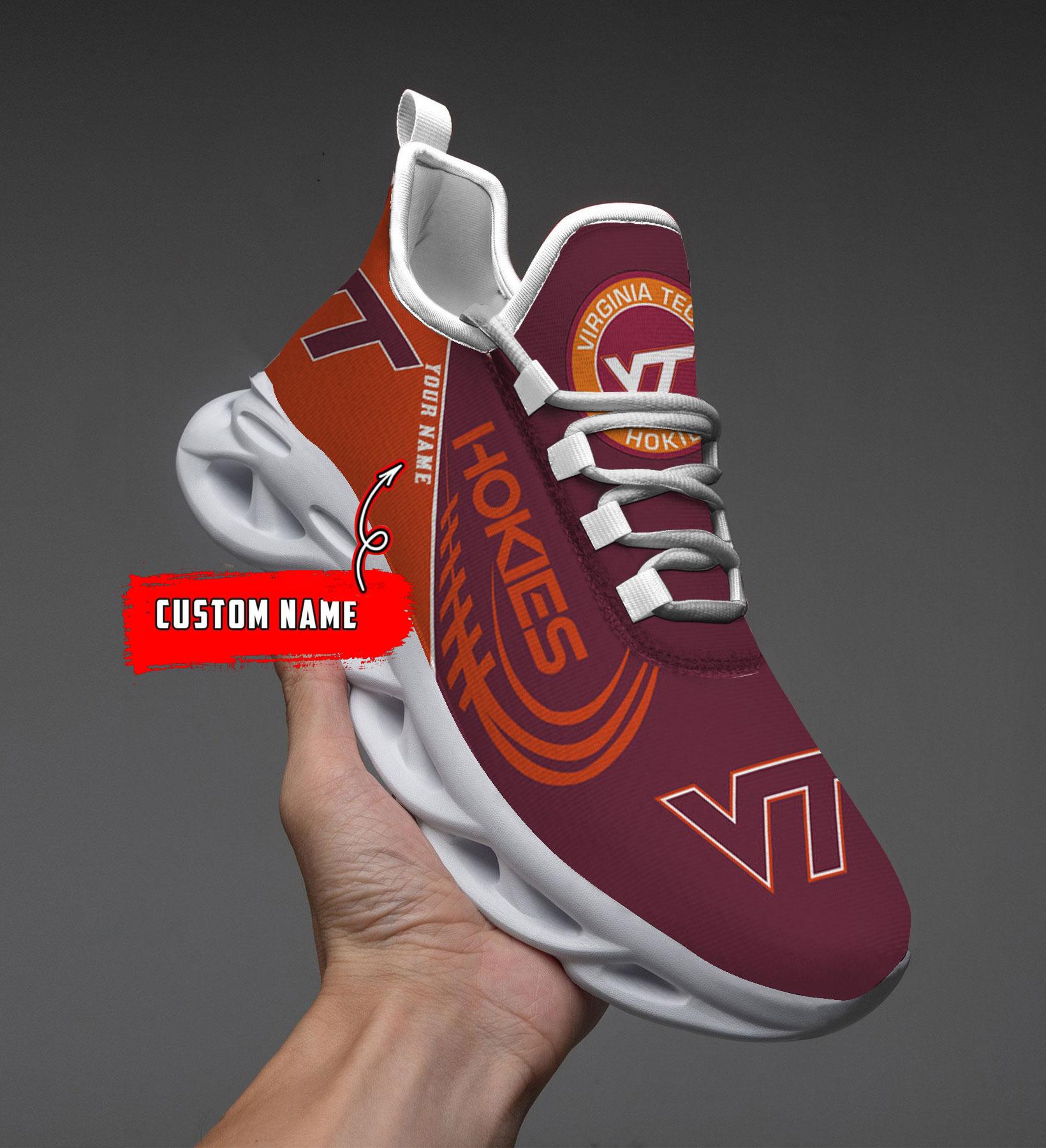 Ideafootwear Virginia Tech Hokies Max Soul Shoes Sneakers For Men And Women