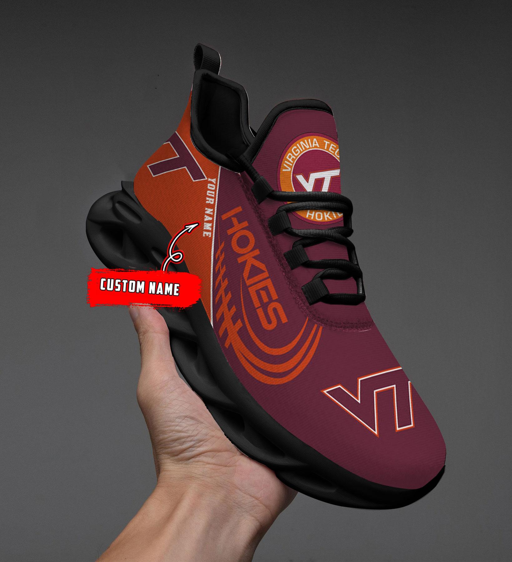 Ideafootwear Virginia Tech Hokies Max Soul Shoes Sneakers For Men And Women