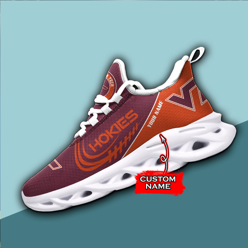 Ideafootwear Virginia Tech Hokies NCAA Max Soul Shoes Sneakers For Men And Women