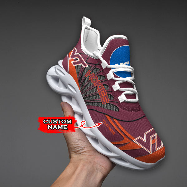 Ideafootwear Virginia Tech Hokies NCAA Max Soul Shoes Sneakers For Men And Women