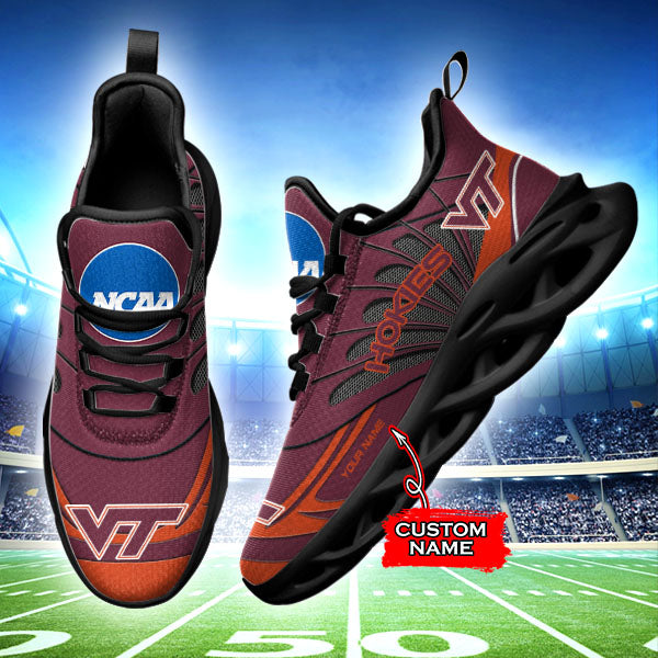 Ideafootwear Virginia Tech Hokies NCAA Max Soul Shoes Sneakers For Men And Women