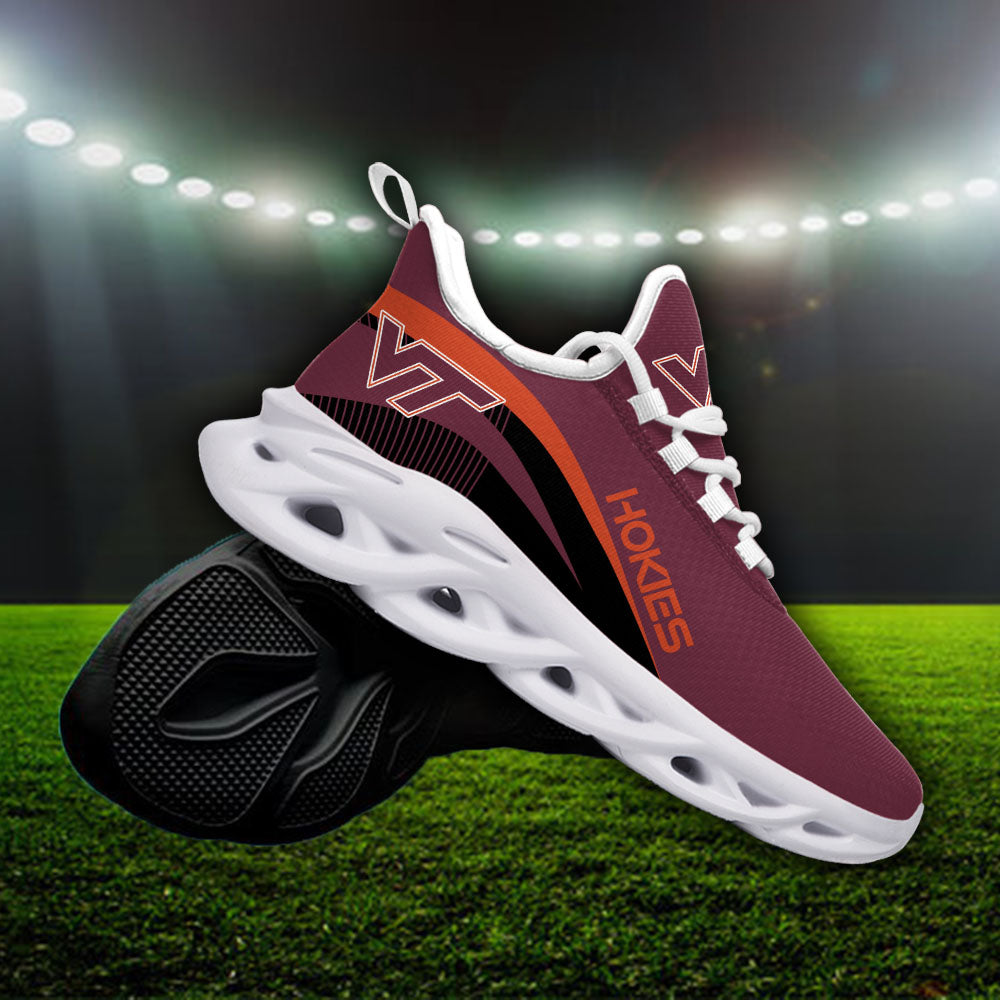 Ideafootwear Virginia Tech Hokies NCAA Max Soul Shoes Sneakers For Men And Women